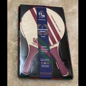 New Silver One International Champions Court Club Paddleball Set Red